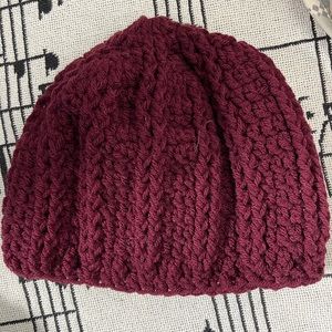 Handmade Crochet Hat red color New without tags